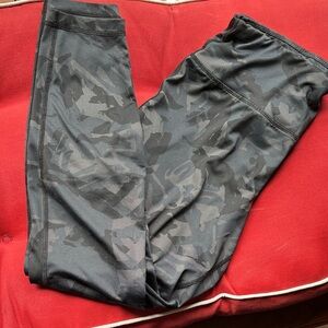Black Camouflage yoga pants
